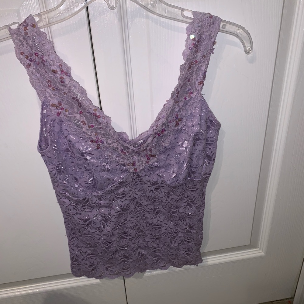 Lace tank top